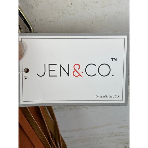 Jen & Co Women’s Brick Sadie Vegan Leather Aztec Fringe Boho Crossbody Bag NEW - Picture 3 of 10